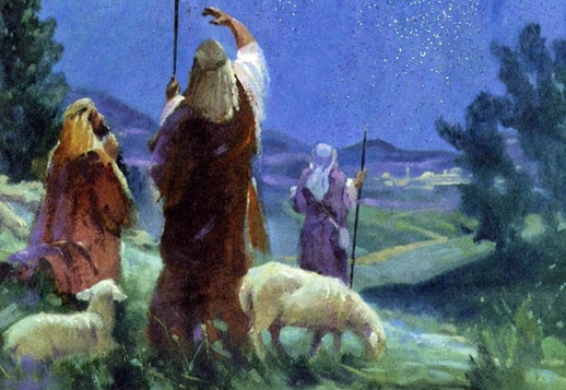 Păstorii pe câmp