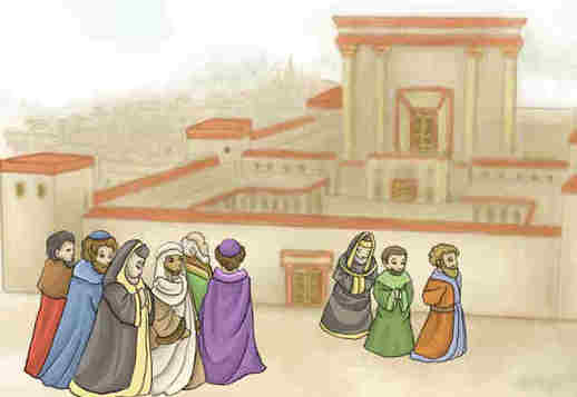 Isus merge la Templu