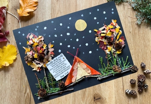 Tablou de toamnă realizat din materiale naturale Vorschau